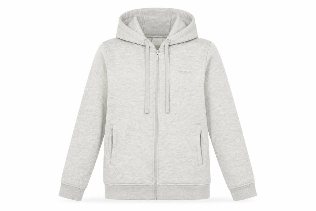 LA Gear Womens Grey Cotton Full Zip Hoodie Size 12 Zip