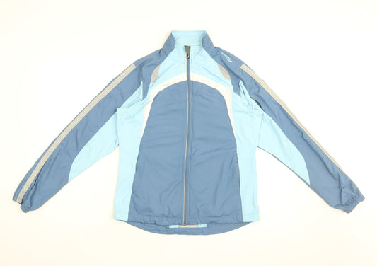 Saucony Womens Blue Jacket Coat Size S Zip