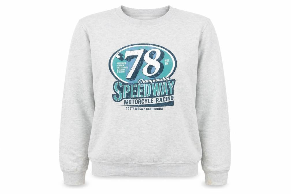 Pink Womens Vanilla Grey S/M Motorcycle Sweatshirt