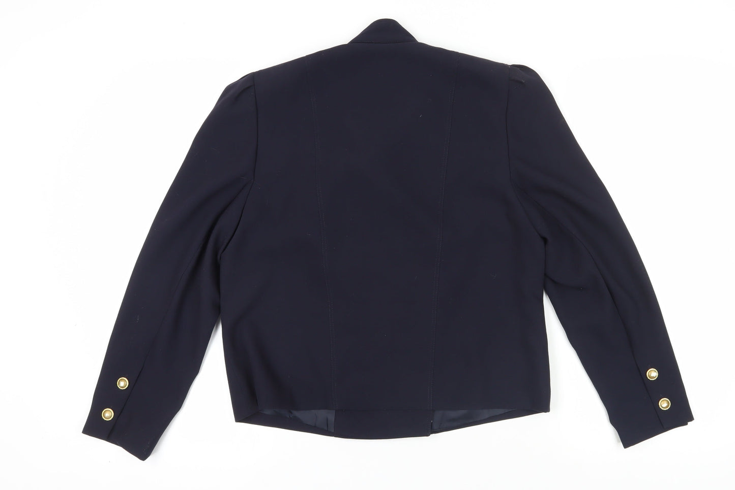 Basler Navy Double-Breasted Suit Jacket Size 10