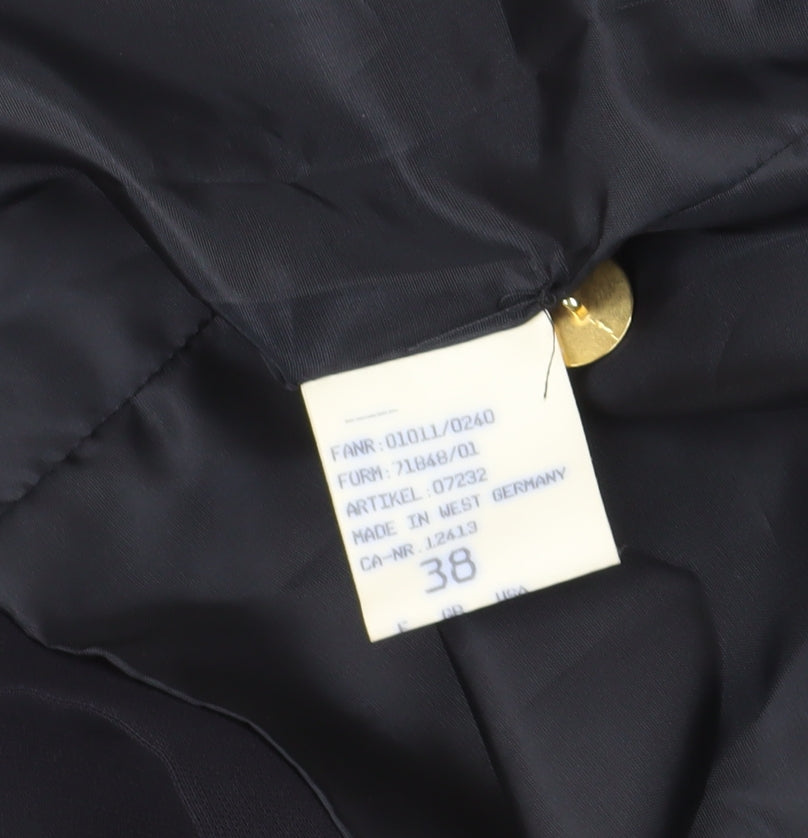 Basler Navy Double-Breasted Suit Jacket Size 10