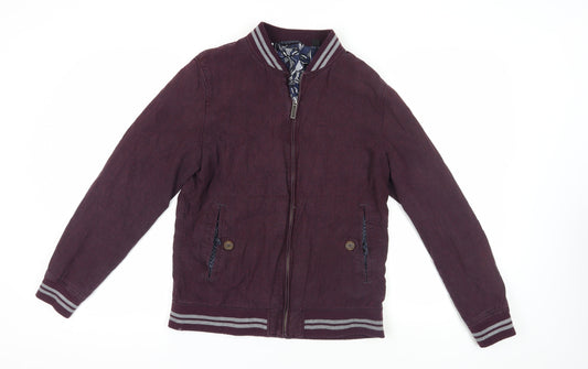Ted Baker Purple Bomber Jacket - Size M
