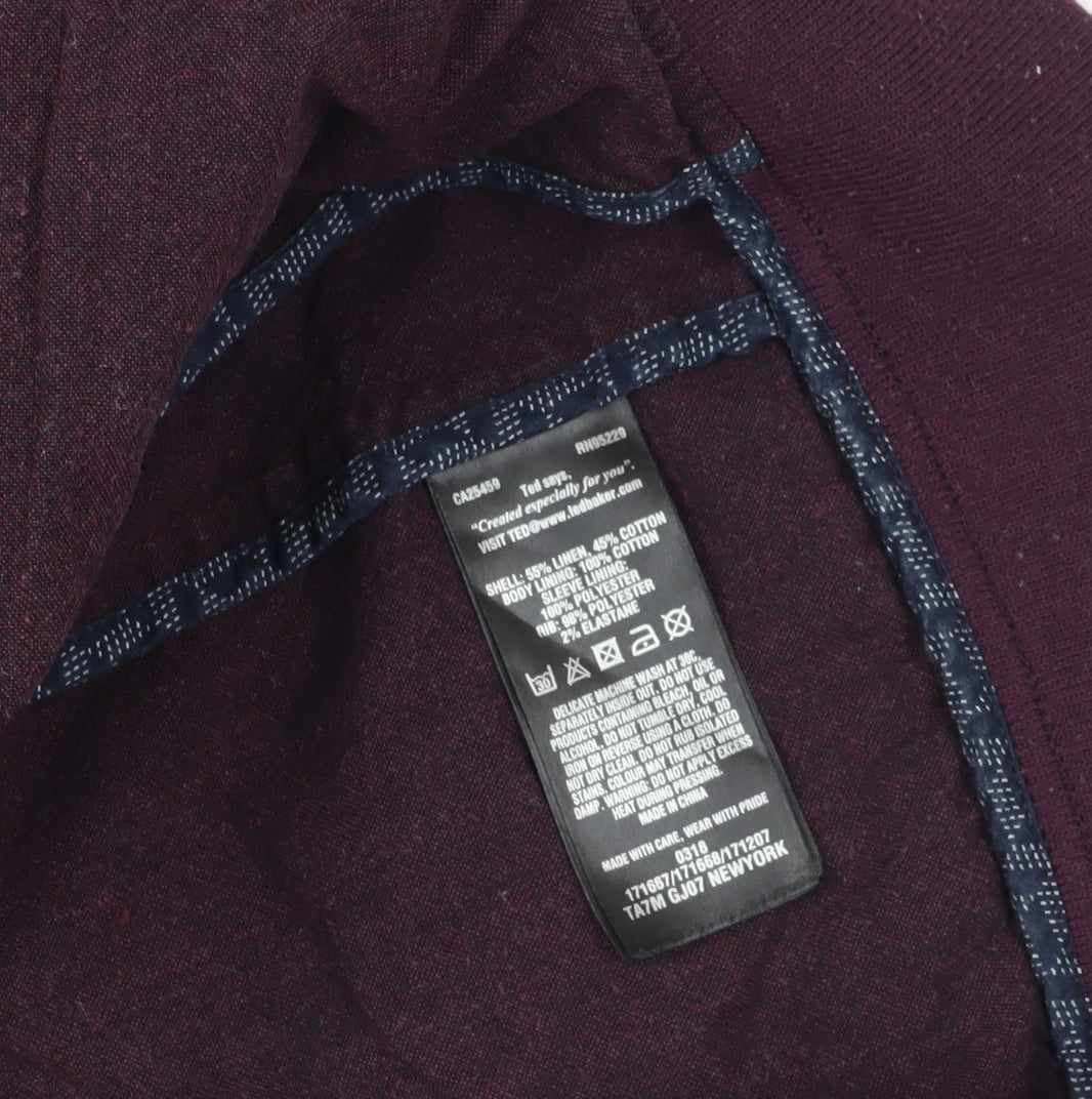 Ted Baker Purple Bomber Jacket - Size M