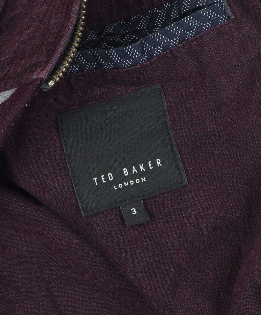 Ted Baker Purple Bomber Jacket - Size M