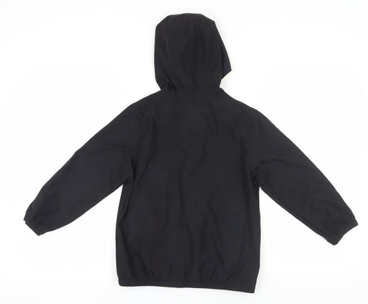 McKenzie Boys Black Hooded Windbreaker 10-12 Years