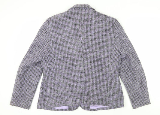 Frankenwälder Purple Bouclé Check Jacket Size 14