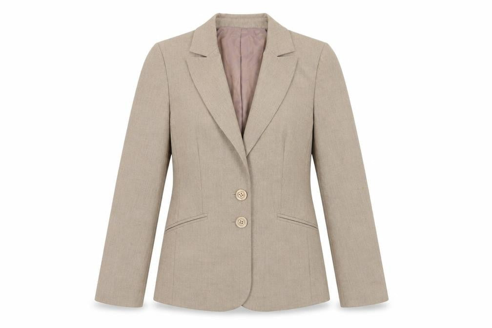 Oasis Beige Suit Jacket Size 10 Single-Breasted