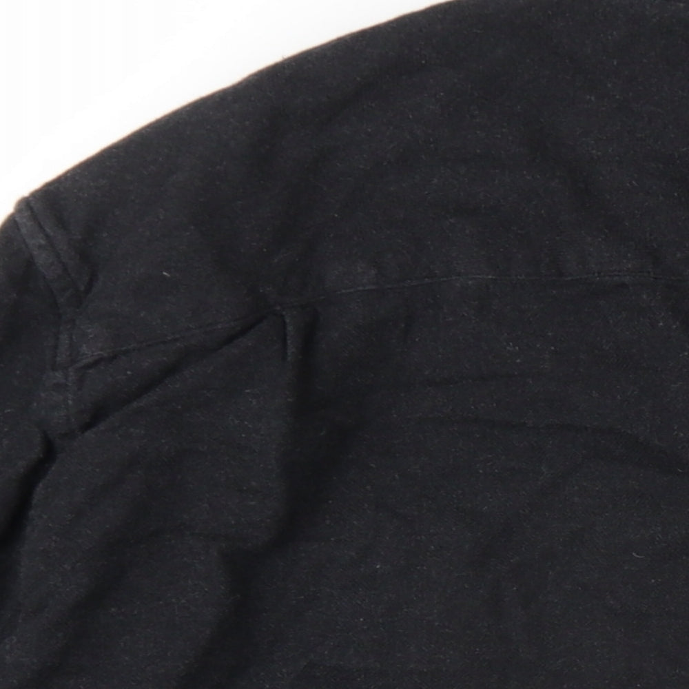 Urban Outfitters Mens Grey Cotton Button-Up Size M Collared Button