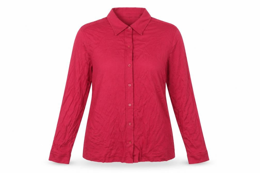 East Womens Pink Viscose Basic Button-Up Size 18 Collared
