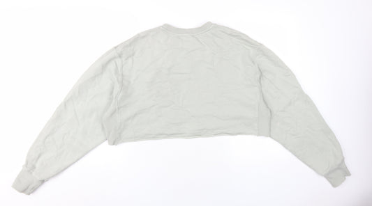 Good American Womens Green Cotton Pullover Sweatshirt Size L Pullover