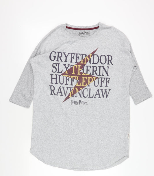 Harry Potter Grey Nightshirt with 3/4 Sleeves, Size 12