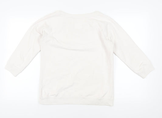Jack Wills Ivory Graphic Sweatshirt UK 12
