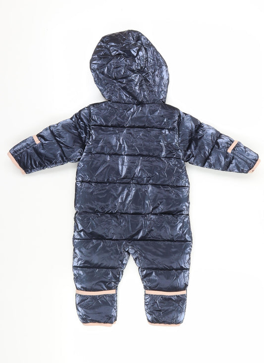 Michael Kors Blue Unisex Baby Snowsuit 3-6M