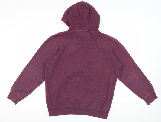 Hurley Purple Medium Hoodie with Logo Accent