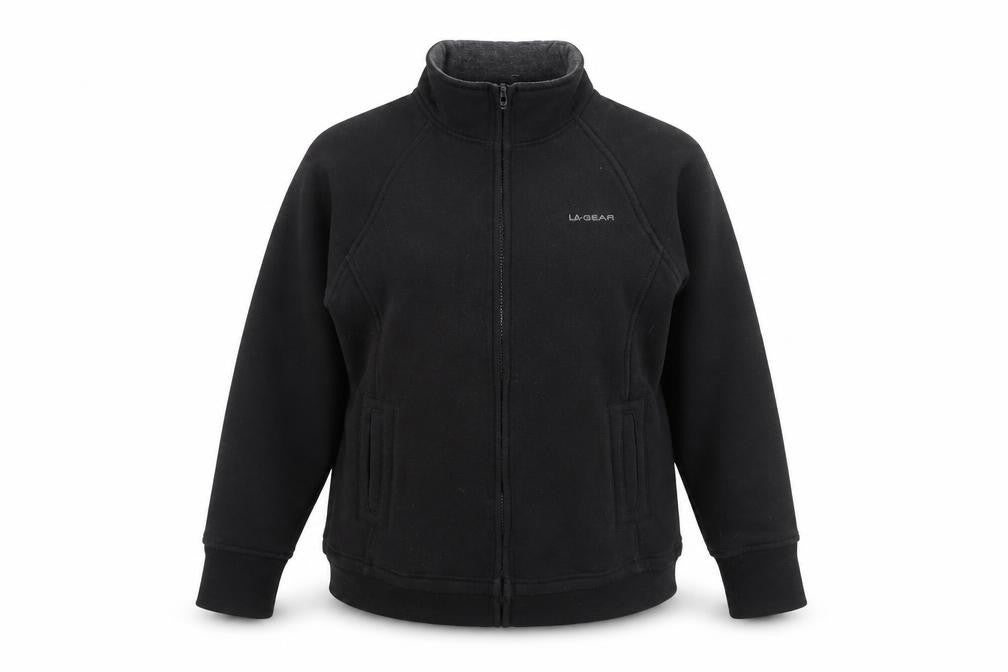LA Womens Gear Black Full Zip Sweatshirt Size 14