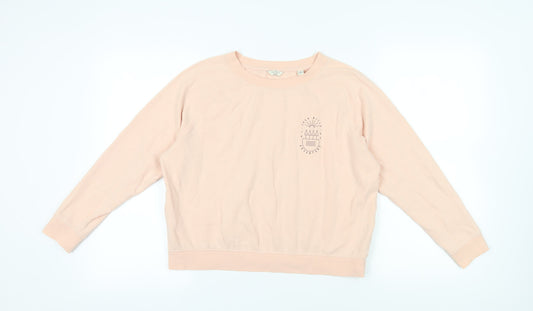 Jack Wills Pink Pullover Sweatshirt UK 10