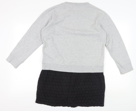 Hush Grey Black Sweatshirt Size 12