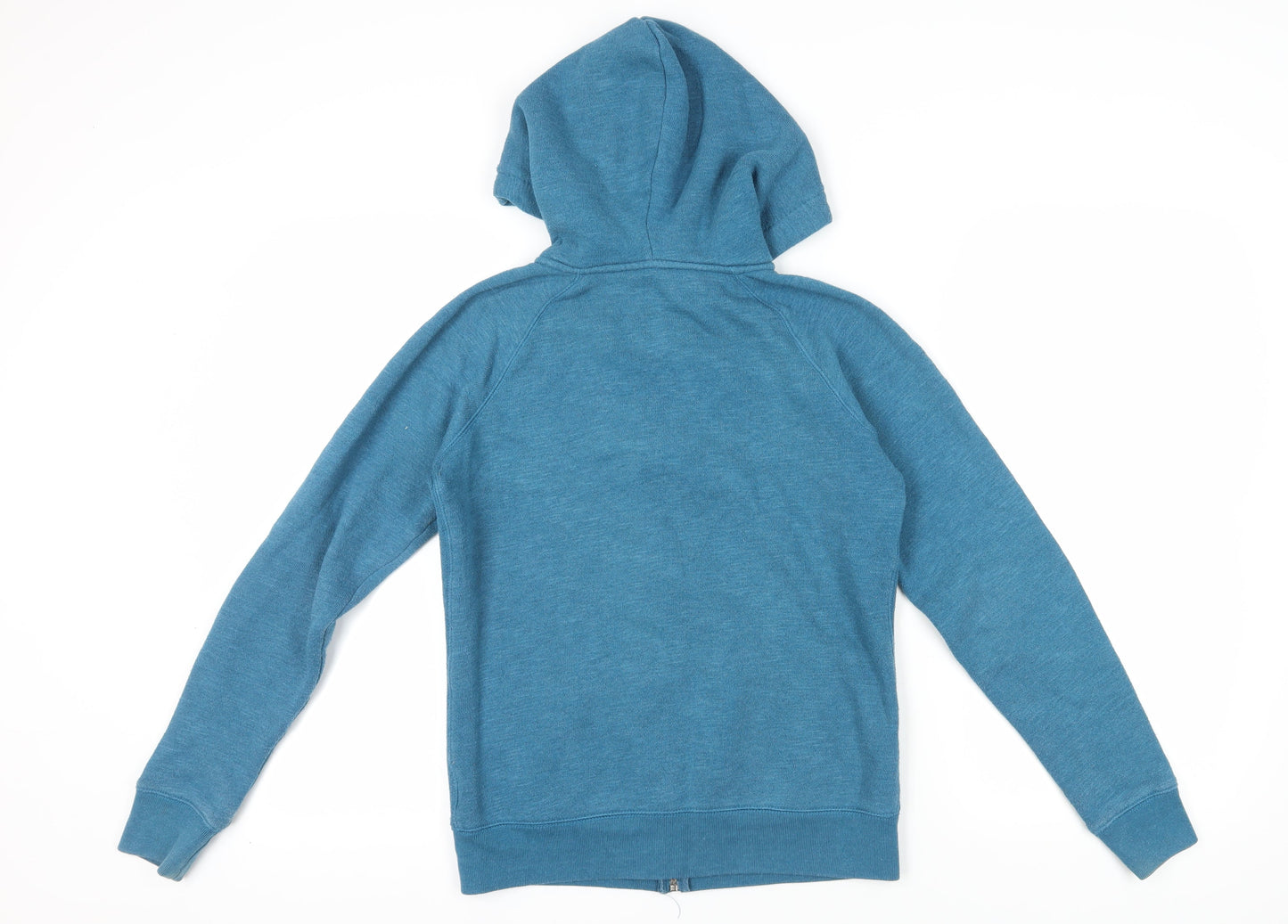 Jack Wills Blue Full Zip Hoodie, Unisex, Logo Accent