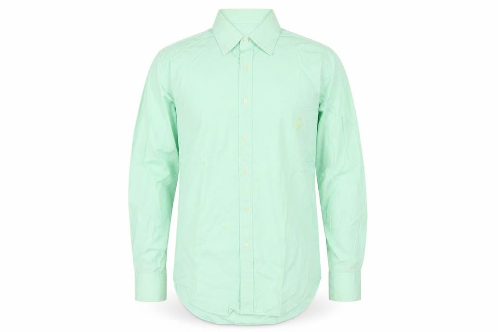 GAP Green Classic Fit Check Shirt - M, Casual, Button-Up