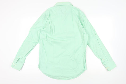 GAP Green Classic Fit Check Shirt - M, Casual, Button-Up