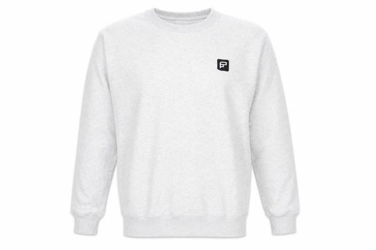 Front view of AS Colour Grey Pullover Sweatshirt - Medium