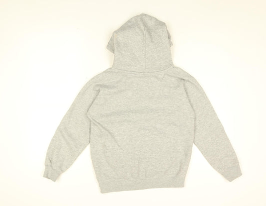 Friends Girls Grey Cotton Pullover Hoodie Size 9-10 Years Pullover - Friends Logo