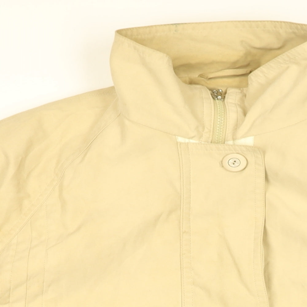 CANDA Womens Beige Overcoat Coat Size 20 Zip