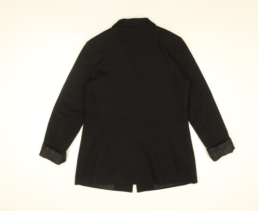 Oasis Womens Black Jacket Blazer Size 12 Button