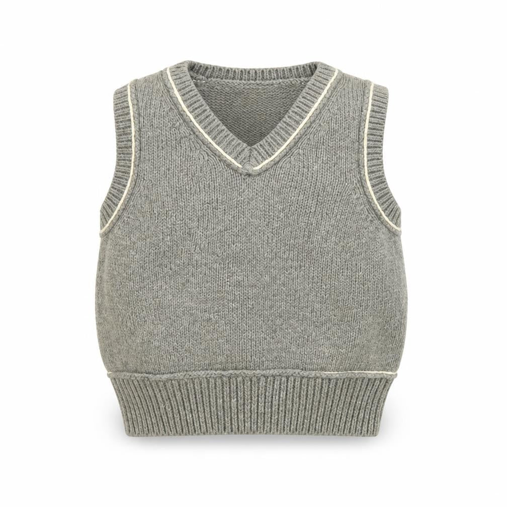 Front view of Gap Baby Grey Cotton jumper, size 3-6, Months Pullover