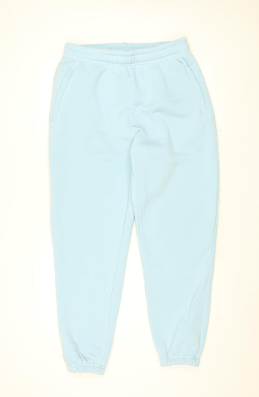 Riverton Womens Blue Polyester Jogger Trousers Size 2XL L30 in Regular Drawstring