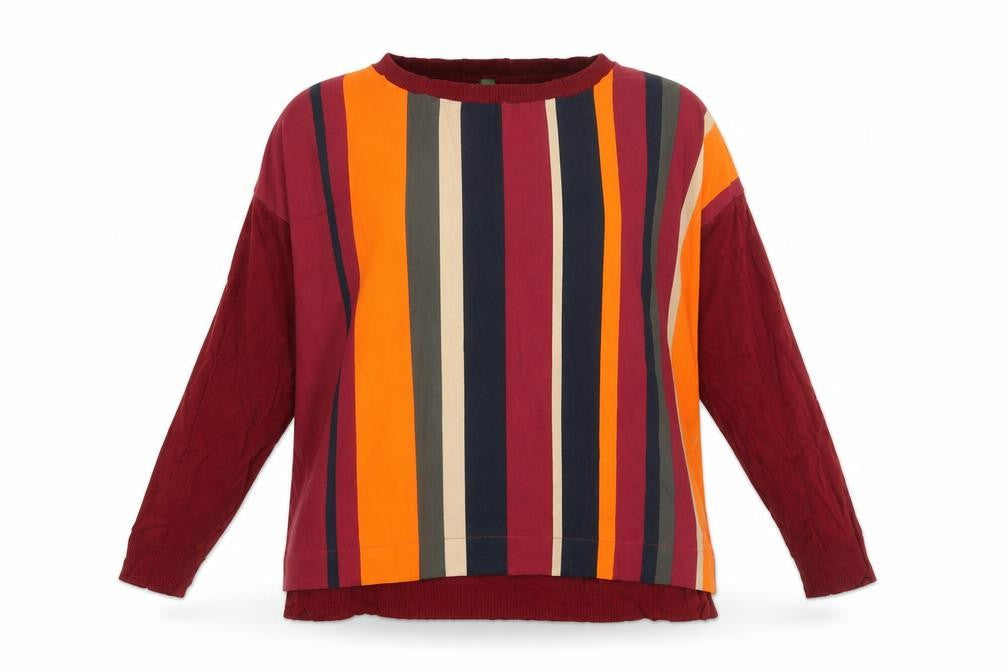 Womens UK Size M United Colors of Benetton Red Polyester Blouse