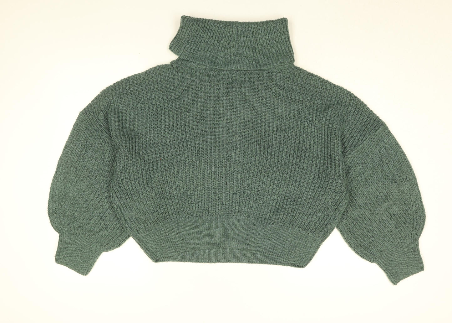 JDY Womens Green Roll Neck Acrylic Pullover Jumper Size XL