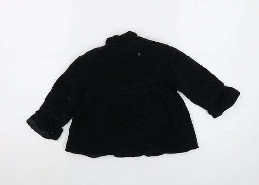 Gap Girls Black Jacket Size 2 Years Button