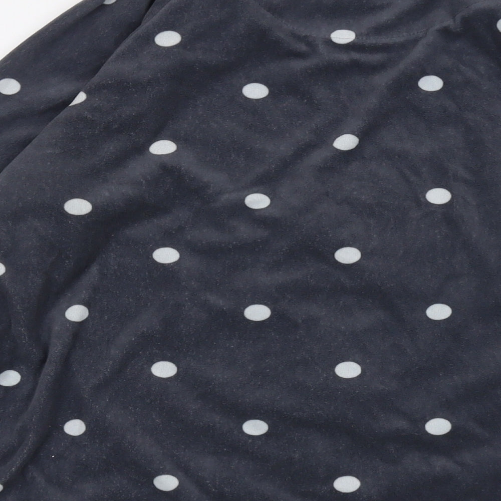 Disney Womens Grey Polka Dot Polyester Basic T-Shirt Size S Crew Neck - Minnie Mouse