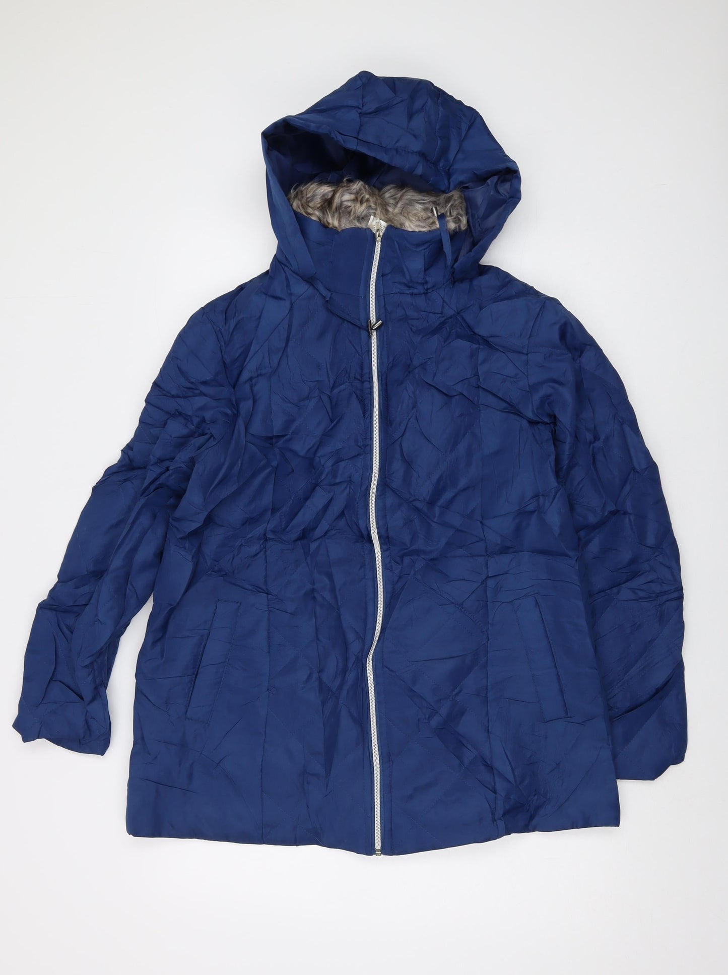 Anna de Lancay Womens Blue Jacket Size S Zip