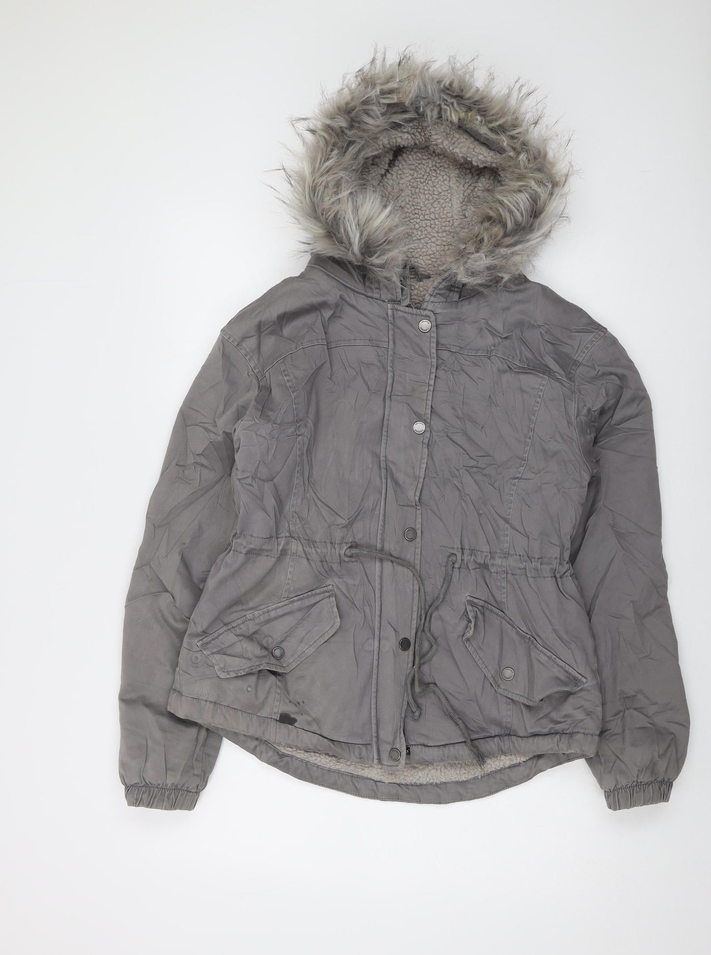 Hollister Womens Grey Jacket Size S Zip