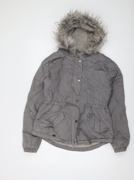 Hollister Womens Grey Jacket Size S Zip