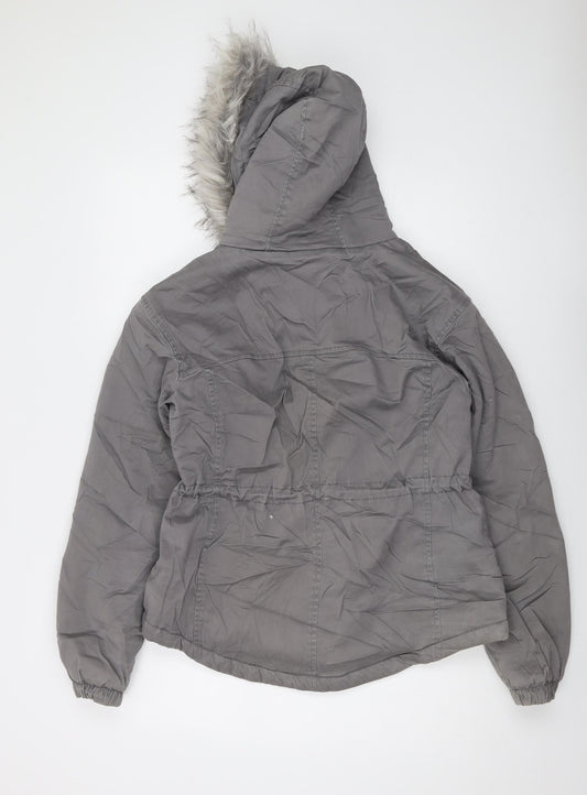 Hollister Womens Grey Jacket Size S Zip