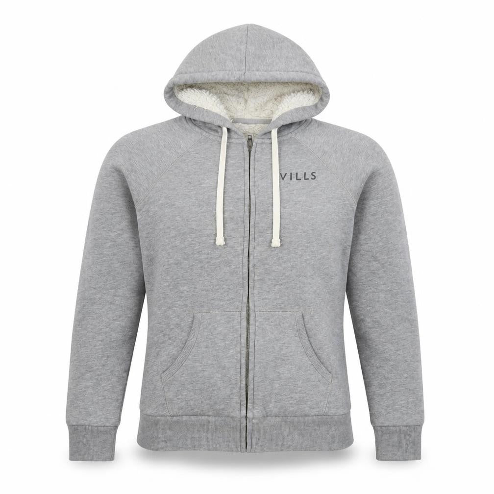 Womens UK 8 Regular Jack Wills Grey Full Zip Hoodie