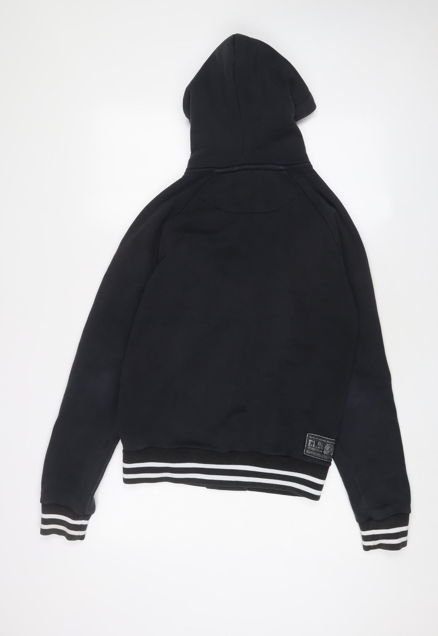 Criminal Damage Mens Blue Cotton Pullover Hoodie Size S - Logo, Embroidered