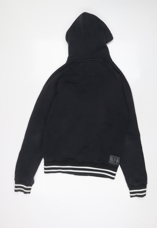 Criminal Damage Mens Blue Cotton Pullover Hoodie Size S - Logo, Embroidered