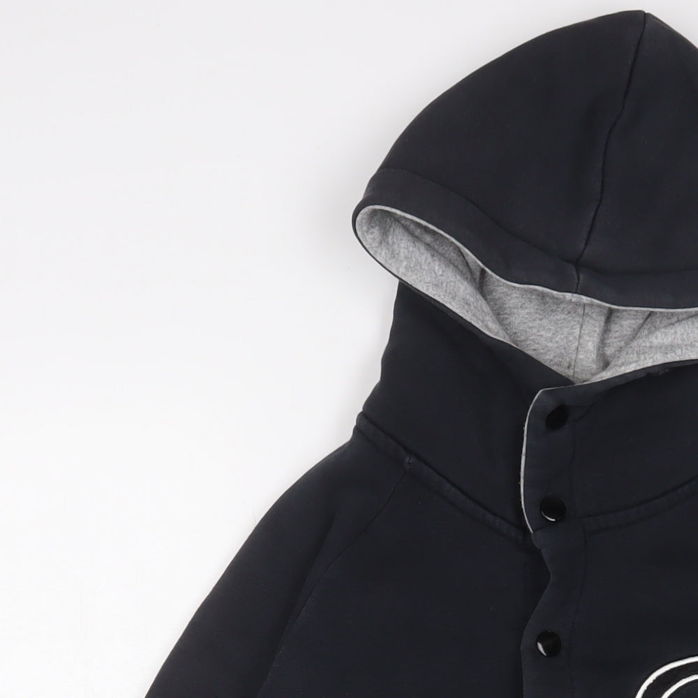 Criminal Damage Mens Blue Cotton Pullover Hoodie Size S - Logo, Embroidered