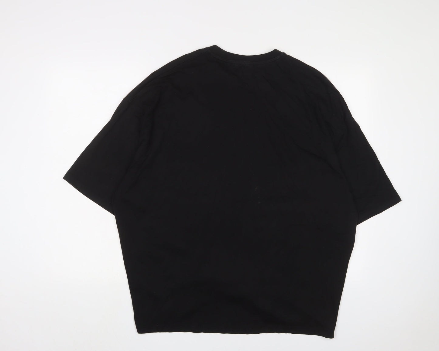 ASOS Womens Black Cotton Basic T-Shirt Size L Crew Neck - Friends