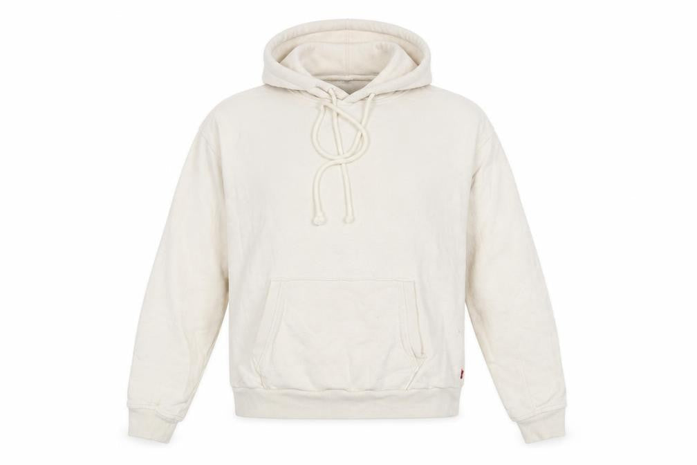 Mens UK M Regular Levi's White Pullover Hoodie