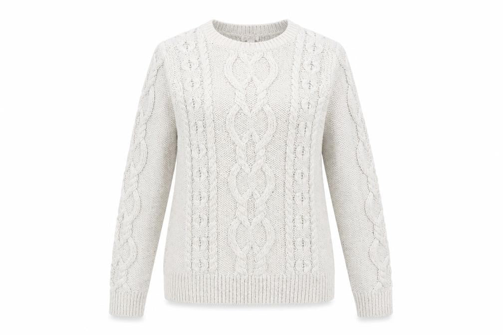 Gap Womens Beige Round Neck Acrylic Pullover Jumper Size M