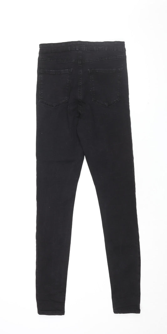 Denim Co Womens Black Cotton Skinny Jeans Size 12 L31 in Regular Zip