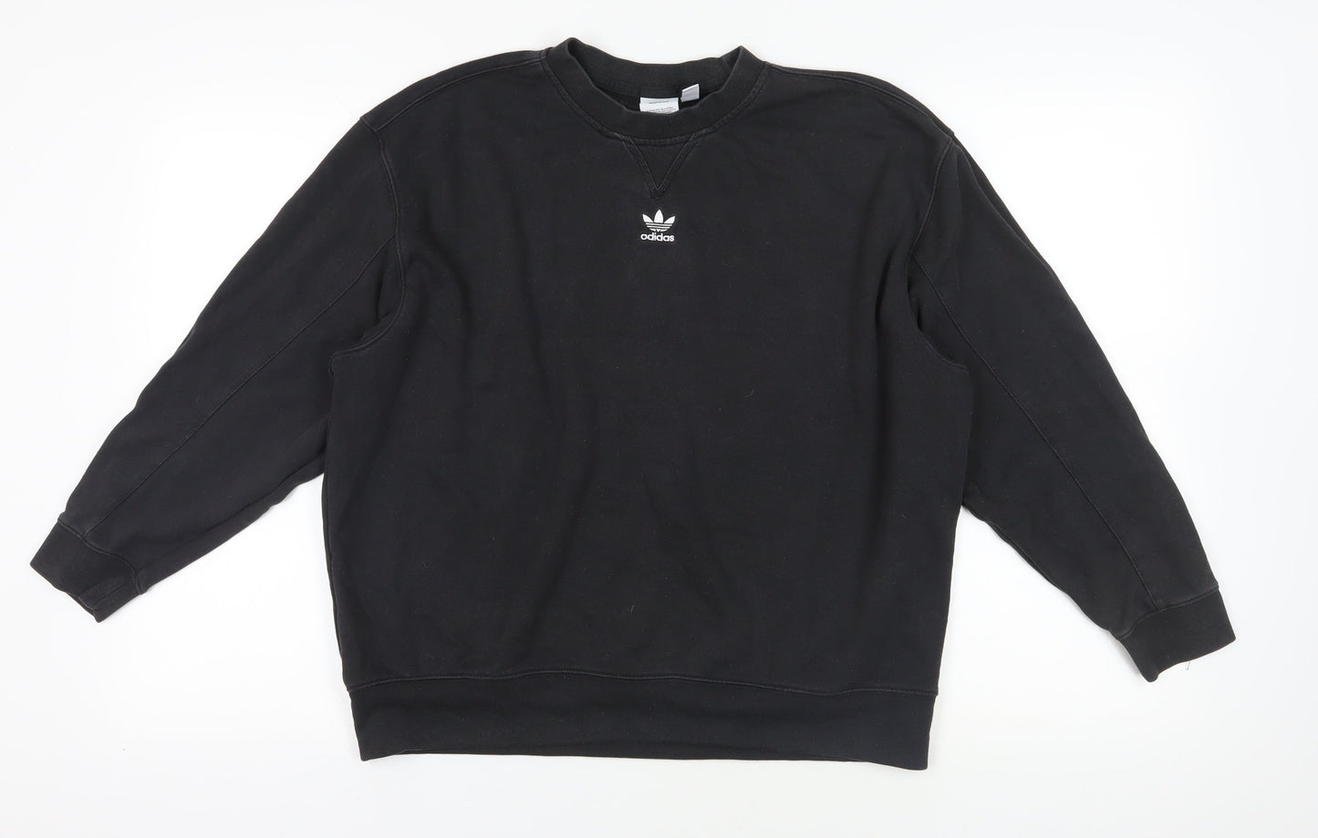 Adidas Black Crew Neck Sweatshirt Size 8