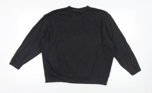 Adidas Black Crew Neck Sweatshirt Size 8