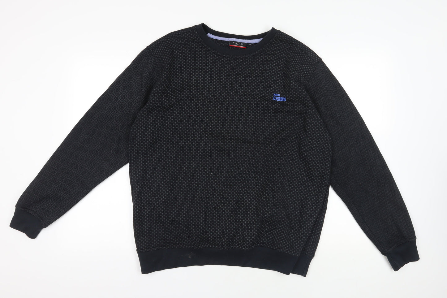 Pierre Cardin Black XL Pullover Sweatshirt - Graphic Logo