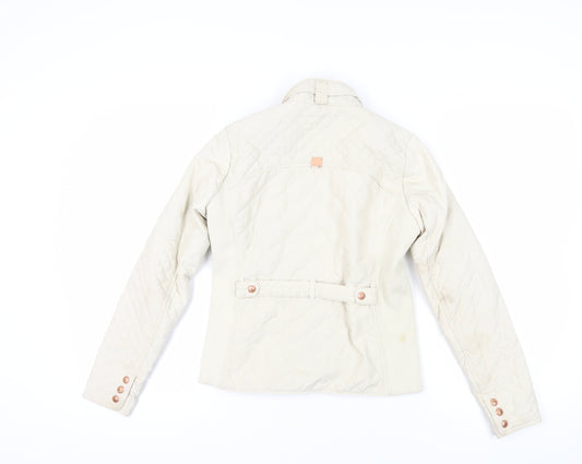 Diverse Beige Quilted Jacket S - Warm Softshell Casual